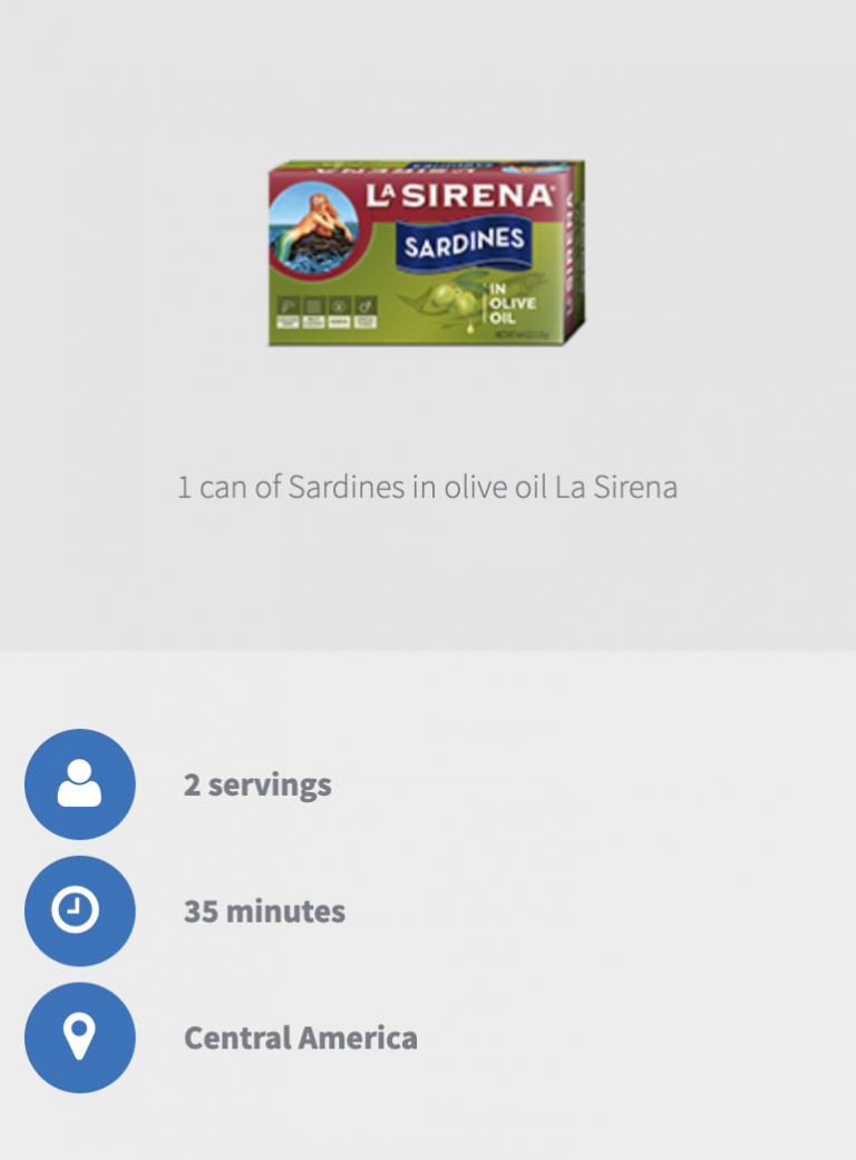 Eggs with sardines and green sauce Food World Supermarket New York